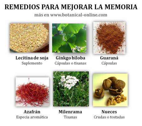 Remedios para mejorar la memoria