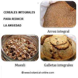 Cereales integrales para dismiinuiir la ansiedad
