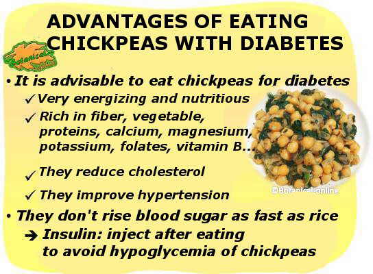 advantages of chikpeas for diabetes