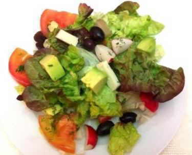 Salad with avocado