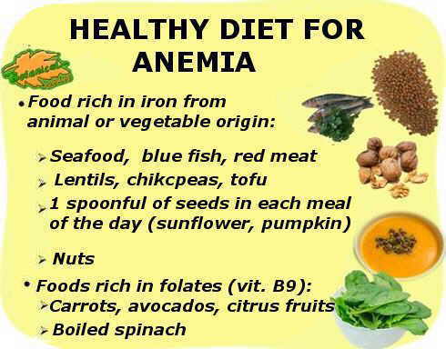 foods high in iron for anemia