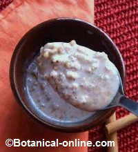 Porridge prepared with buckwheat