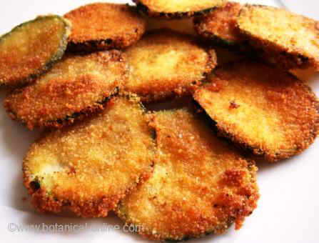 Breaded courgette 