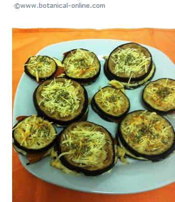 Eggplant canapes