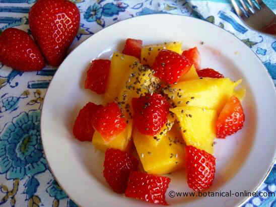 Photo of chia fruit salad 