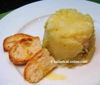 Mashed potatoes with cabbage for heartburn 