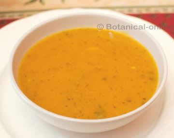 Cream of pumpkin with potato