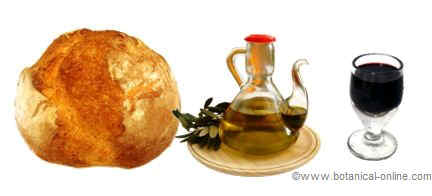 bread, oil and wine