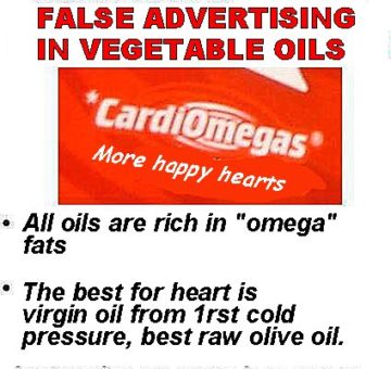 Heart healthy omega oil label