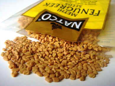 A bag of fenugreek