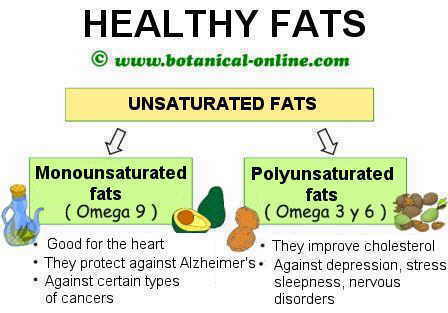 Healthy fats omega 6 and omega 3