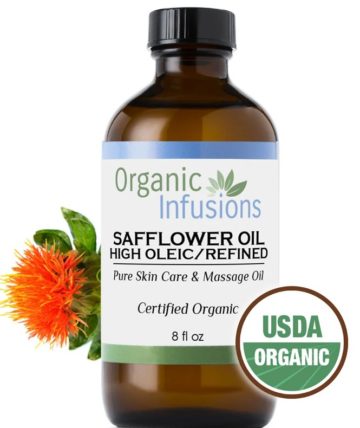 High oleic safflower oil for the skin