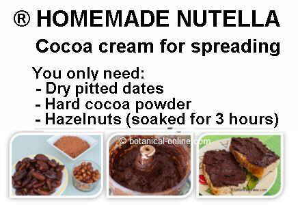 homemade nutella ingredients