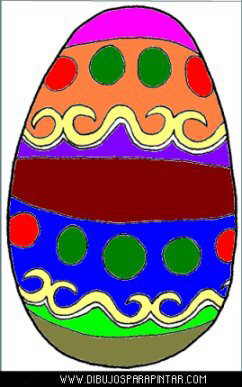 Painted easter egg