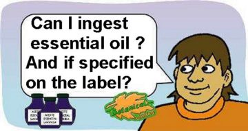 ingest an essential oil 