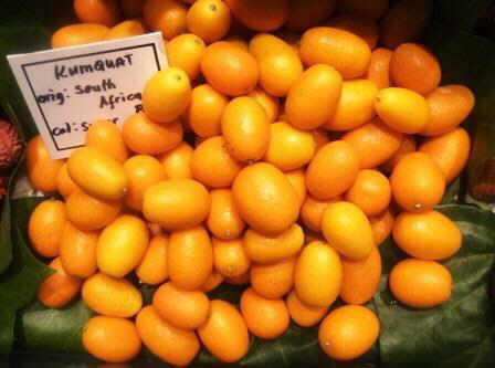 Kumquats on the market