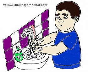 washing hands