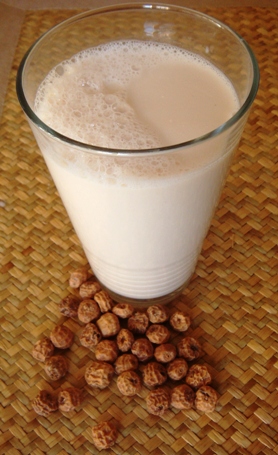 A glass of horchata