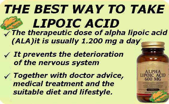 How to take alpha lipoic acid (ALA) supplements.
