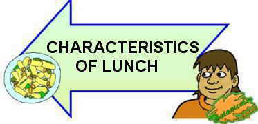 lunch food sign back