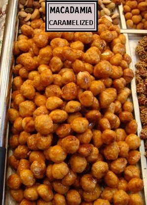 Caramelized macadamia nuts