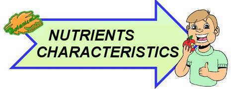 nutrients characteristics