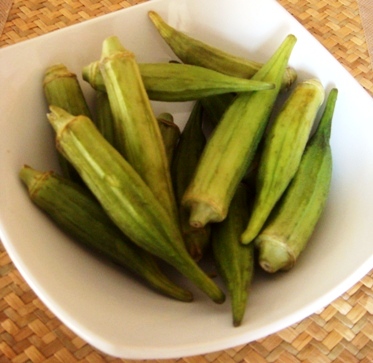 Okra fruits