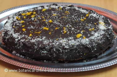 chocolate and orange cake.