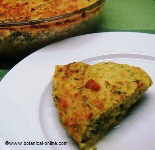 Quiche of tofu with vegetables