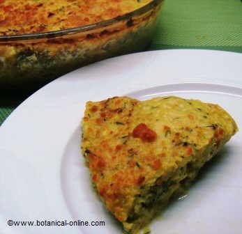 quiche of tofu with vegetables