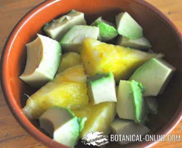 avocado and pineapple