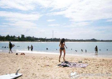 people at the beach