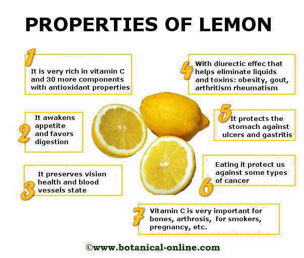 healing properties of lemon.
