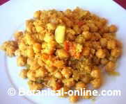 Chickpeas with couscous