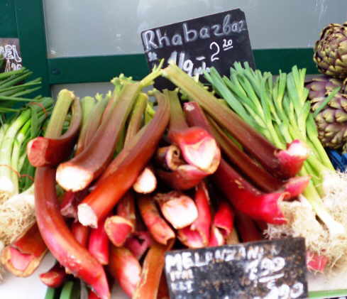 bunch of rhubarb