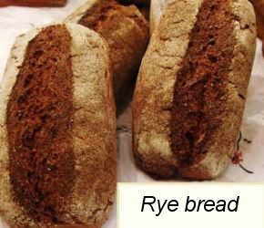Brown rye bread