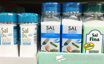 tipos de sal sin sodio etiqueta