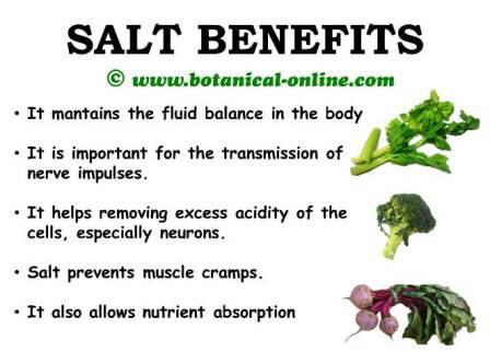 Salt health benefits