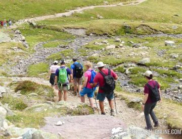walking in the mountain