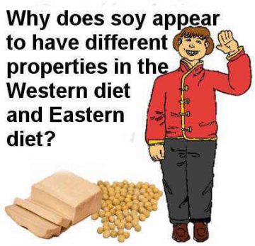 different properties of soy in the diet of East and West