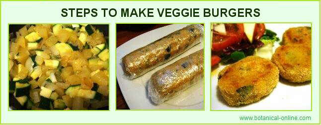 veggie burgers making process