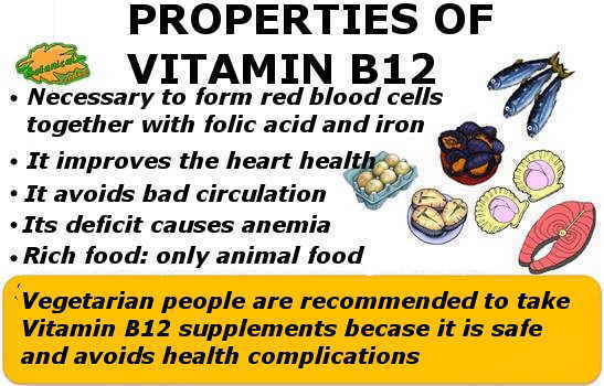 Properties of vitamin b12 or cobalamin