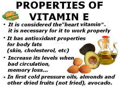 Properties of vitamin E