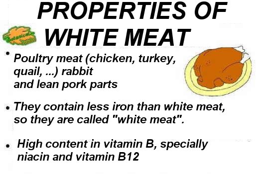 general characteristics of white meat