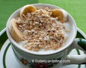 Yogurt with oats and banana