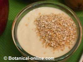 Yogurt with oats bran