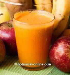Liquefied apple and carrot