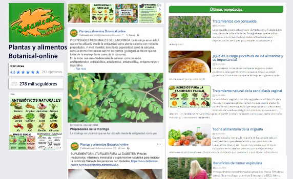 web botanical online