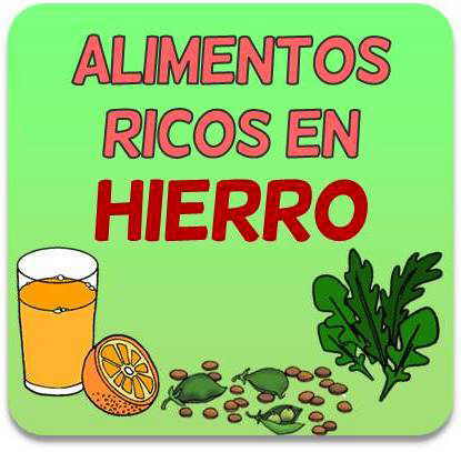 alimentos ricos en hierro