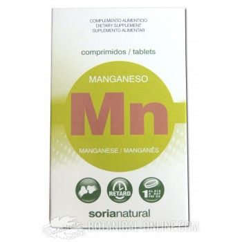 Manganeso en comprimidos Soria Natural